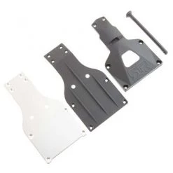 Arrma Mega/BLS/BLX Aluminum Lower Plate (Silver)