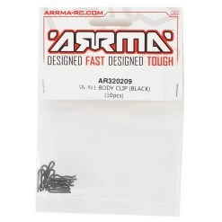 Arrma Small Body Clip (Black) (10) -Arrma Sales 2022 ara320209 1