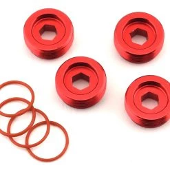 Arrma Aluminum Front Hub Nut (Red) (4)