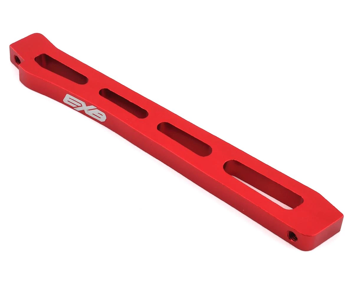 Arrma EXB 118mm Front Center Aluminum Chassis Brace (Red) 3 Arrma EXB 118mm Front Center Aluminum Chassis Brace (Red)