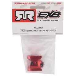 Arrma Kraton/Outcast 8S EXB Aluminum Front Brace Mount (Red) -Arrma Sales 2022 ara320615 1