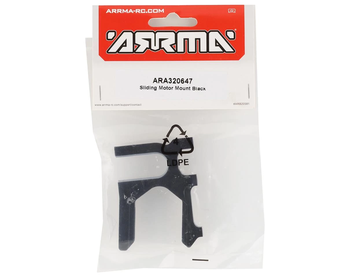Arrma 6S BLX Sliding Motor Mount (Black) 4 Arrma 6S BLX Sliding Motor Mount (Black) - Image 2