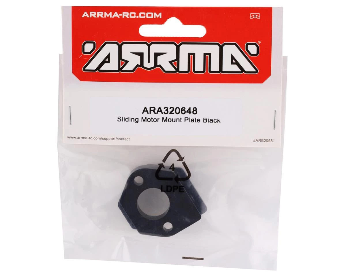 Arrma 6S Sliding Motor Mount Plate (Black) 4 Arrma 6S Sliding Motor Mount Plate (Black) - Image 2