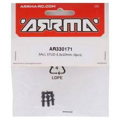 Arrma Ball Stud 4.3x10mm (4) -Arrma Sales 2022 ara330171 1