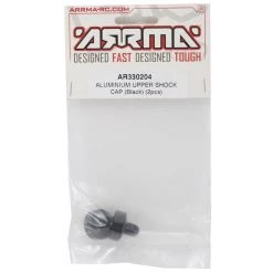 Arrma Aluminum Upper Shock Cap (Black) (2) -Arrma Sales 2022 ara330204 1