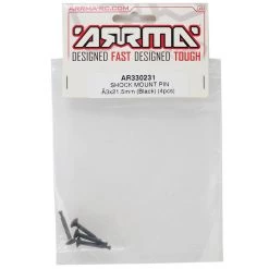 Arrma 3x21.5mm Shock Mount Pin (Black) (4) -Arrma Sales 2022 ara330231 1