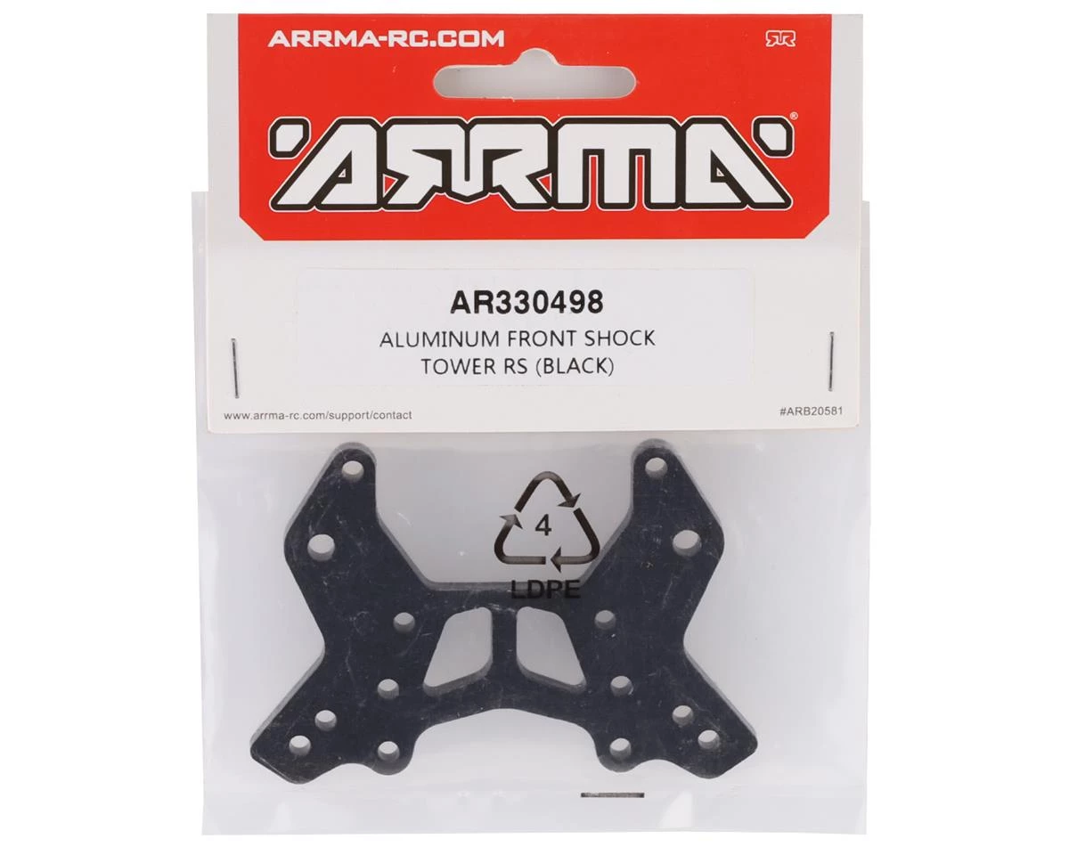 Arrma BLX Shock Tower Rs Front Aluminum (Black) 4 Arrma BLX Shock Tower Rs Front Aluminum (Black) - Image 2