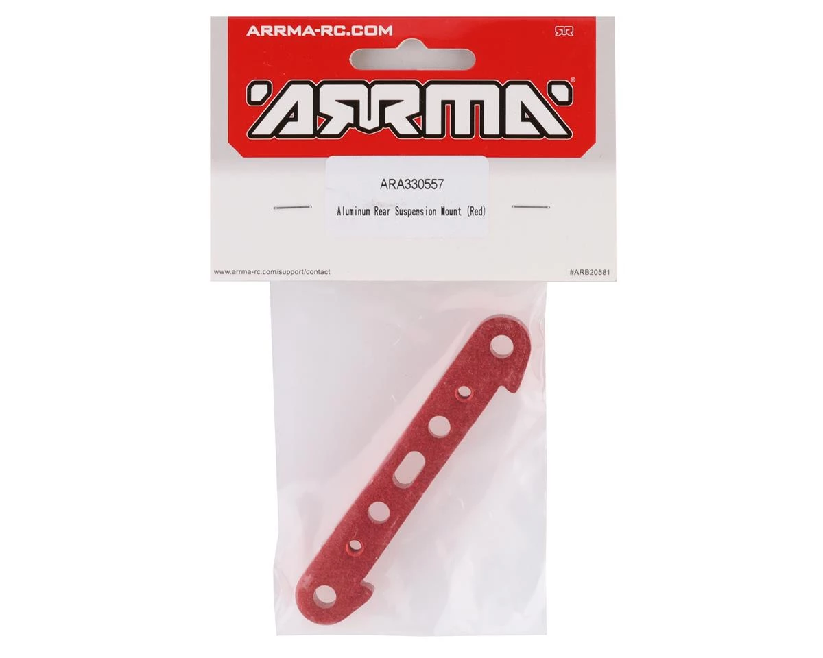 Arrma 8S BLX Aluminum Rear Suspension Mount (Red) 4 Arrma 8S BLX Aluminum Rear Suspension Mount (Red) - Image 2