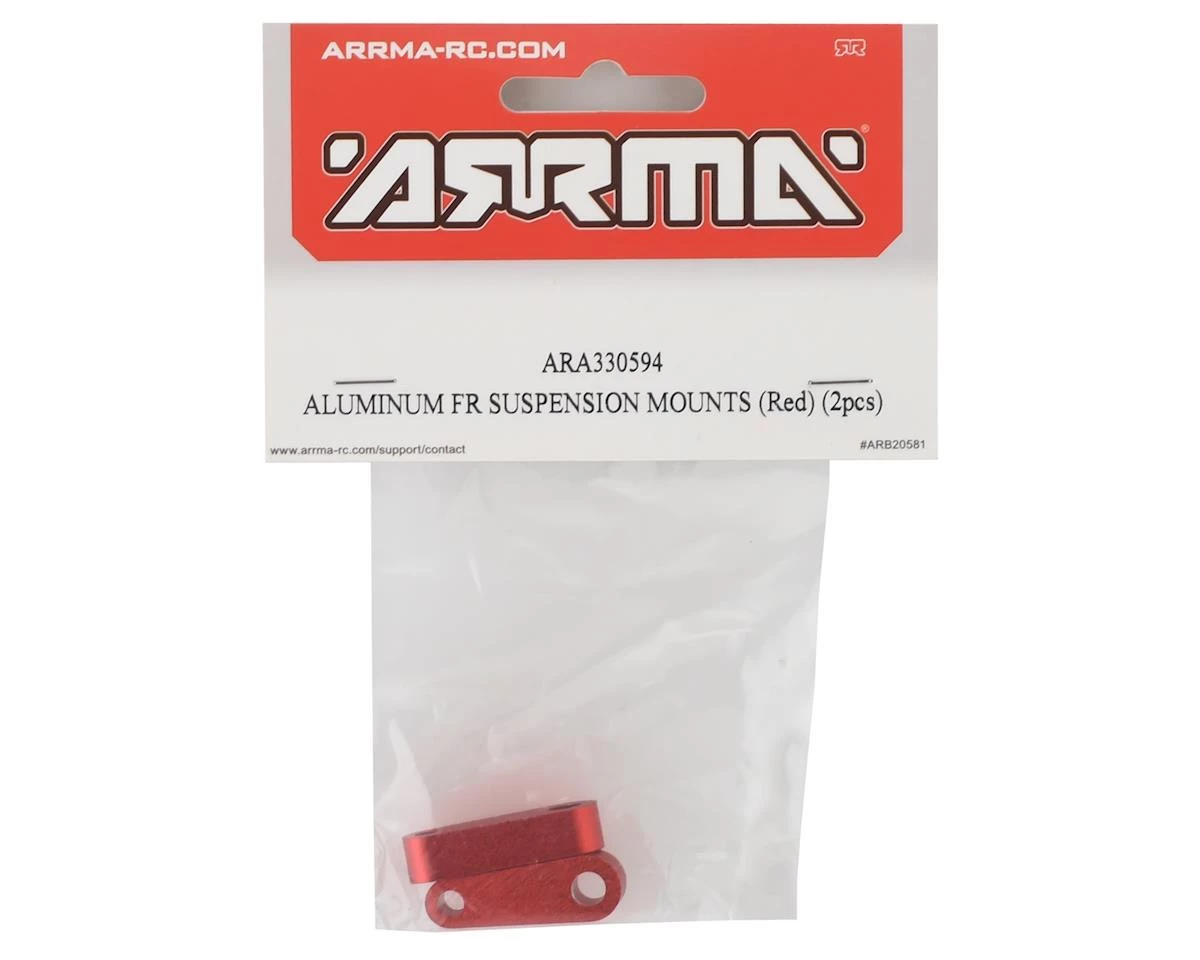 Arrma Kraton/Outcast 8S Aluminum Front Suspension Mounts (Red) (2) 4 Arrma Kraton/Outcast 8S Aluminum Front Suspension Mounts (Red) (2) - Image 2