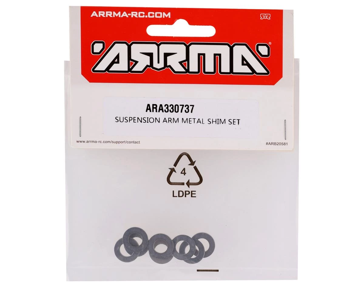 Arrma 6S Outcast/Talion Metal Suspension Arm Shim Set (8) 4 Arrma 6S Outcast/Talion Metal Suspension Arm Shim Set (8) - Image 2