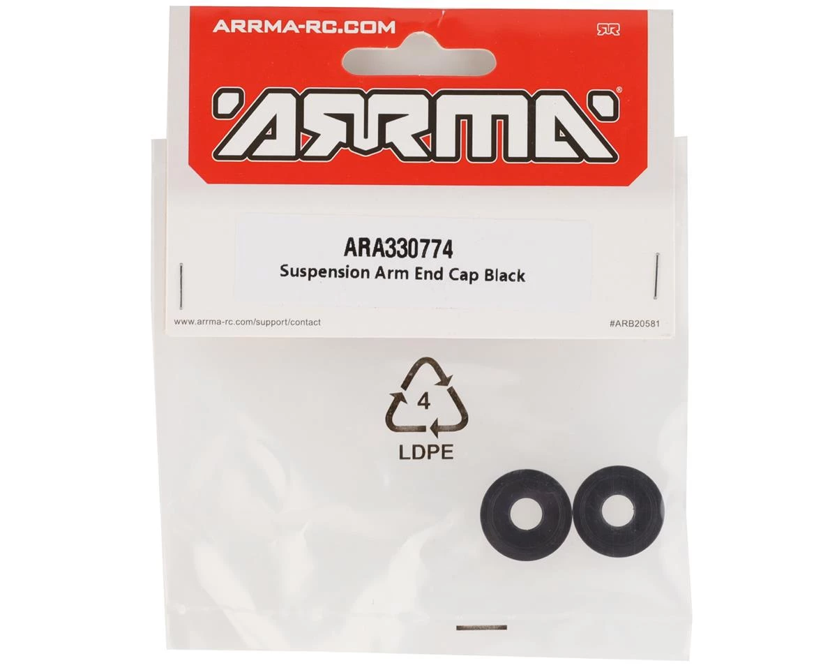 Arrma 6S BLX Suspension Arm End Cap (Black) 4 Arrma 6S BLX Suspension Arm End Cap (Black) - Image 2
