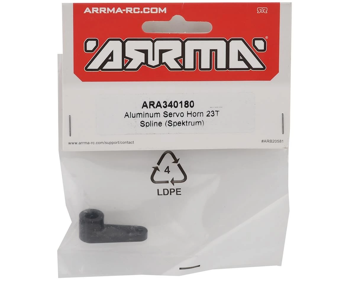 Arrma Aluminum Servo Horn (Black) (23T) 4 Arrma Aluminum Servo Horn (Black) (23T) - Image 2