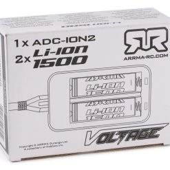 Arrma ADC-L2 Li-Ion Charger w/Two Li-Ion 18650 Batteries -Arrma Sales 2022 ara390238 2