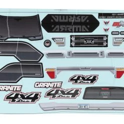Arrma Granite 4x4 Body w/ Decals (Clear) -Arrma Sales 2022 ara402261 1