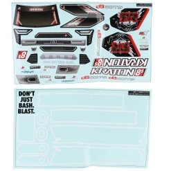 Arrma Kraton 8S BLX Truck Body (Clear) 8 Arrma Kraton 8S BLX Truck Body (Clear) -Arrma Sales 2022 ara409004 2
