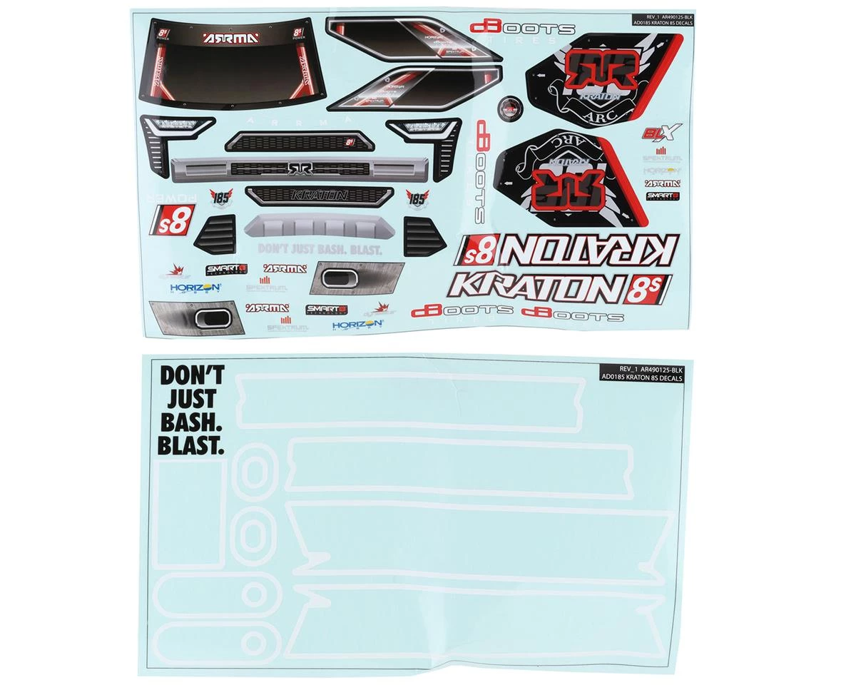Arrma Kraton 8S BLX Truck Body (Clear) 5 Arrma Kraton 8S BLX Truck Body (Clear) - Image 3