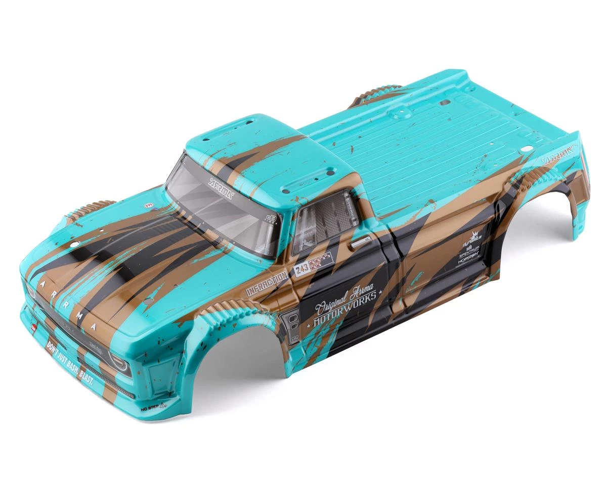 Arrma Infraction 4X4 Mega Pre-Painted Body (Teal/Bronze) 3 Arrma Infraction 4X4 Mega Pre-Painted Body (Teal/Bronze)