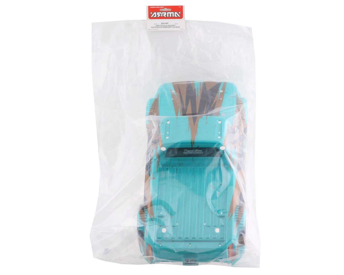 Arrma Infraction 4X4 Mega Pre-Painted Body (Teal/Bronze) 5 Arrma Infraction 4X4 Mega Pre-Painted Body (Teal/Bronze) - Image 3