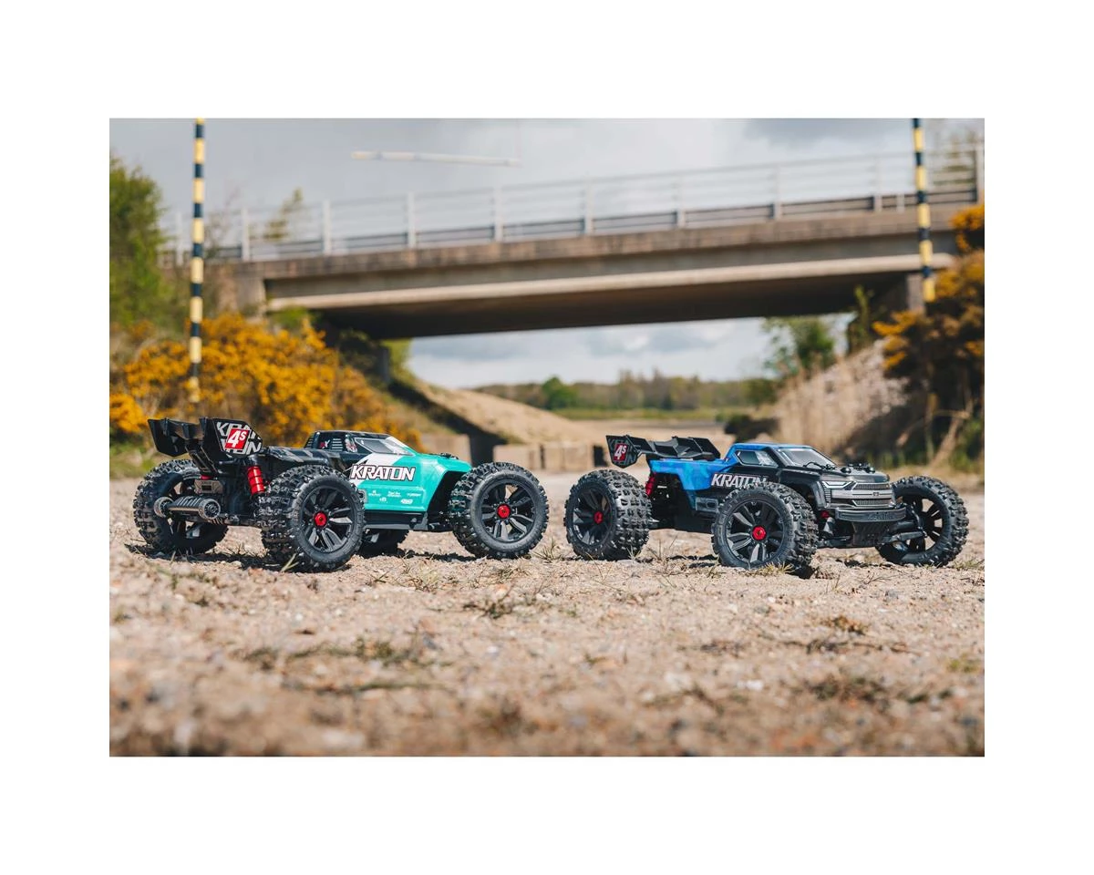 Arrma Kraton 4S V2 BLX RTR 1/10 4WD Brushless Monster Truck (Teal) w/SLT3 2.4GHz Radio & Smart ESC 13 Arrma Kraton 4S V2 BLX RTR 1/10 4WD Brushless Monster Truck (Teal) w/SLT3 2.4GHz Radio & Smart ESC - Image 11