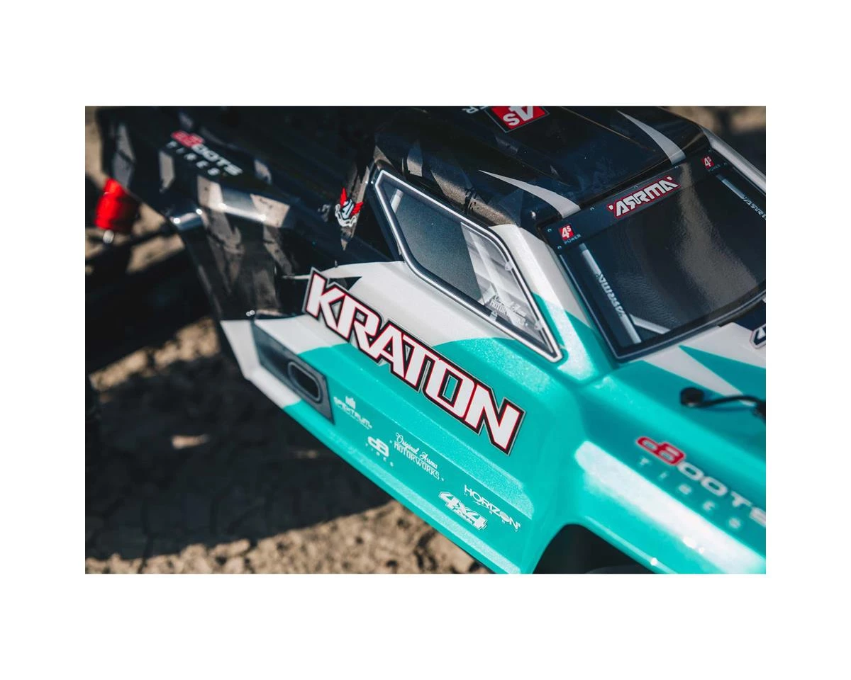 Arrma Kraton 4S V2 BLX RTR 1/10 4WD Brushless Monster Truck (Teal) w/SLT3 2.4GHz Radio & Smart ESC 15 Arrma Kraton 4S V2 BLX RTR 1/10 4WD Brushless Monster Truck (Teal) w/SLT3 2.4GHz Radio & Smart ESC - Image 13