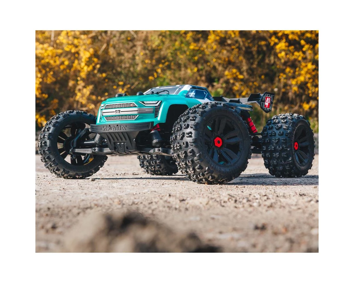 Arrma Kraton 4S V2 BLX RTR 1/10 4WD Brushless Monster Truck (Teal) w/SLT3 2.4GHz Radio & Smart ESC 18 Arrma Kraton 4S V2 BLX RTR 1/10 4WD Brushless Monster Truck (Teal) w/SLT3 2.4GHz Radio & Smart ESC - Image 16