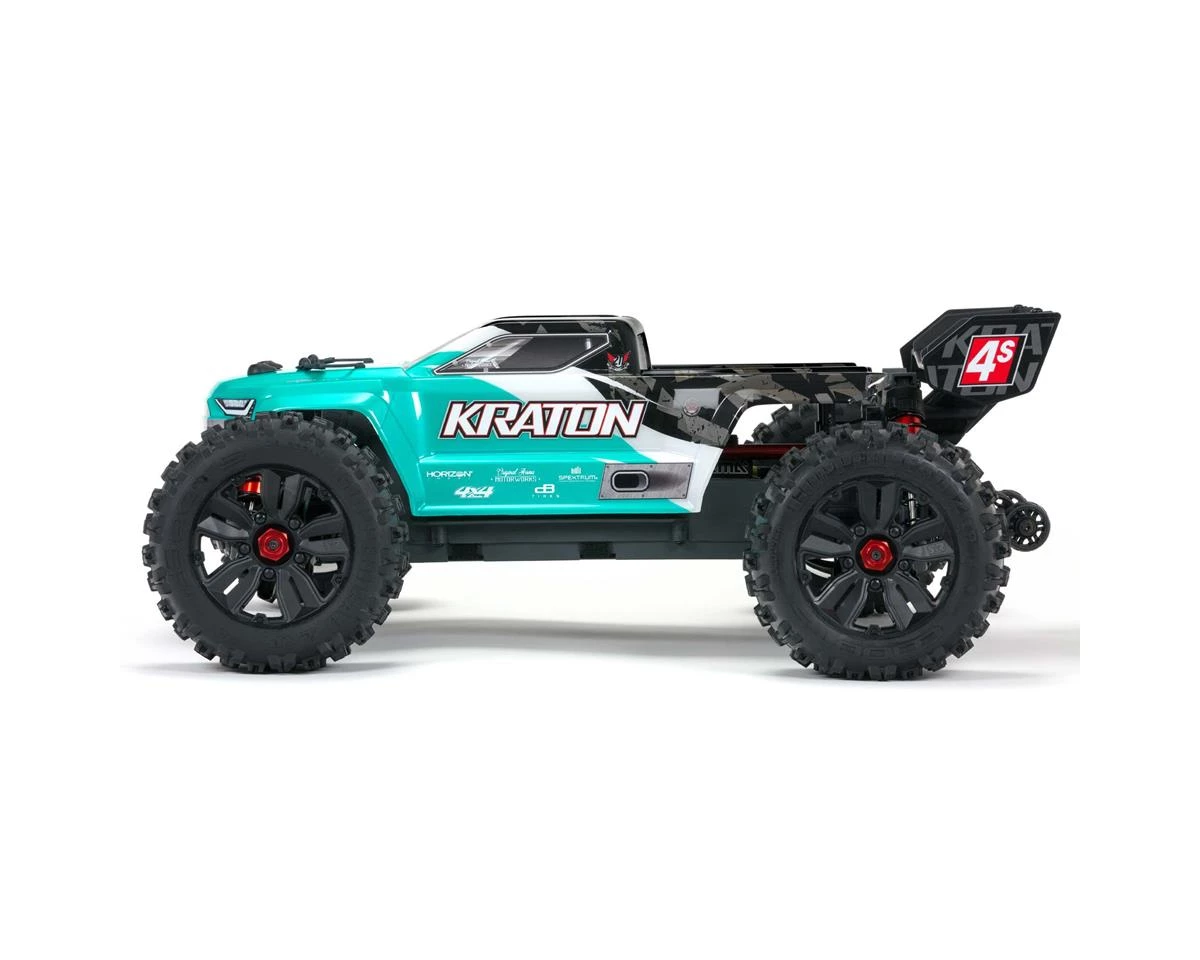 Arrma Kraton 4S V2 BLX RTR 1/10 4WD Brushless Monster Truck (Teal) w/SLT3 2.4GHz Radio & Smart ESC 5 Arrma Kraton 4S V2 BLX RTR 1/10 4WD Brushless Monster Truck (Teal) w/SLT3 2.4GHz Radio & Smart ESC - Image 3