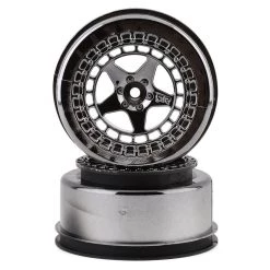 Arrma Short Course 2.2/3.0 Wheels w/14mm Hex (Black Chrome) (2)