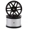 Arrma 2.8" Monster Truck Wheels w/14mm Hex (Black Chrome) (2) -Arrma Sales 2022 ara510099