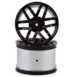 Arrma 2.8" Monster Truck Wheels w/14mm Hex (Black Chrome) (2)