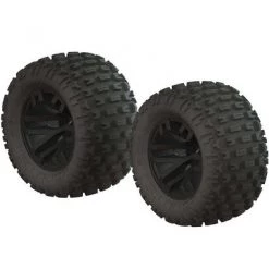 Arrma dBoots "Fortress MT" Monster Truck Pre-Mounted Tire Set (Black) (2) w/14mm Hex