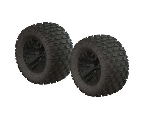 Arrma dBoots "Fortress MT" Monster Truck Pre-Mounted Tire Set (Black) (2) w/14mm Hex 3 Arrma dBoots "Fortress MT" Monster Truck Pre-Mounted Tire Set (Black) (2) w/14mm Hex