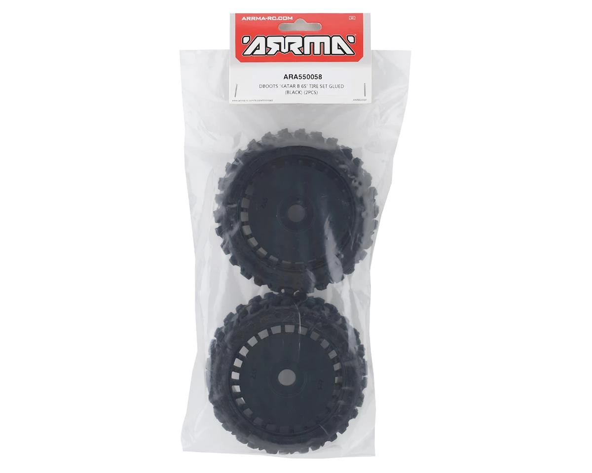 Arrma Pre-Mounted dBoots Katar B 6S Tire/Wheel Set (Black) (2) 5 Arrma Pre-Mounted dBoots Katar B 6S Tire/Wheel Set (Black) (2) - Image 3