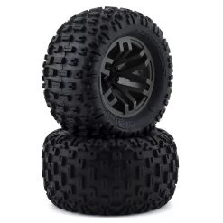 Arrma BLX 4x4 Dboots 'Fortress MT' 1/8 Pre-mounted Tire Set (Gun Metal) (2)