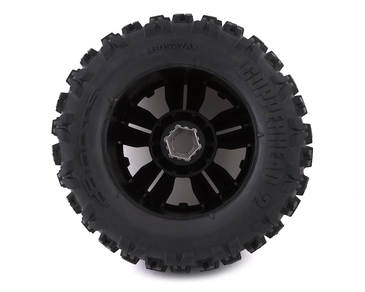 Arrma dBoots "Copperhead2 Mt" Pre-Mounted Tire (Black) (2) w/24mm Hex 4 Arrma dBoots "Copperhead2 Mt" Pre-Mounted Tire (Black) (2) w/24mm Hex - Image 2