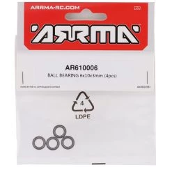 Arrma 6x10x3mm Bearing (4) -Arrma Sales 2022 ara610006 1