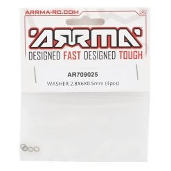 Arrma Washer (4) (2.8x6x0.5mm) -Arrma Sales 2022 ara709025 1