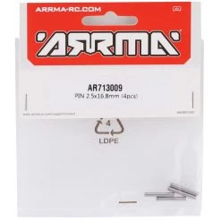 Arrma 2.5x16.8mm Pin (4) -Arrma Sales 2022 ara713009 1