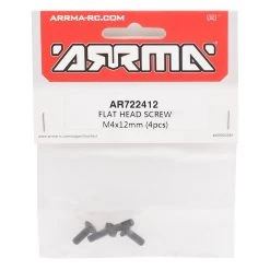 Arrma 4x12mm Flat Head Screw (4) -Arrma Sales 2022 ara722412 1