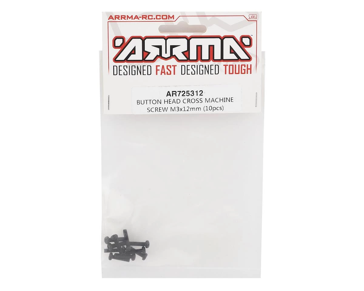 Arrma 3x12mm Button Head Cross Machine Screw Set 4 Arrma 3x12mm Button Head Cross Machine Screw Set - Image 2